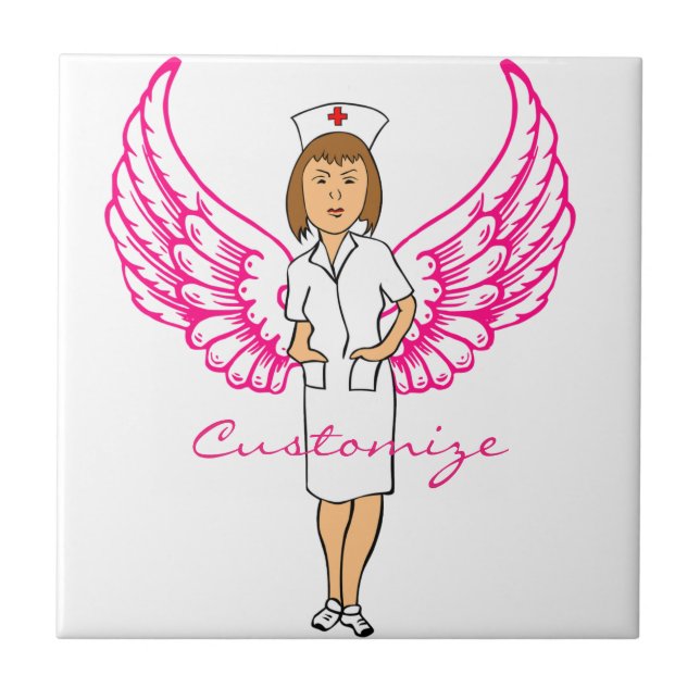 Nurse Angel Wings Thunder_Cove Tile (Front)
