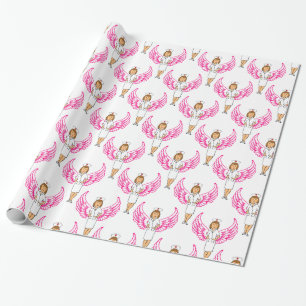 Nurse Angel Wings Thunder_Cove Wrapping Paper