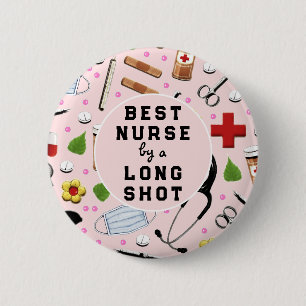 Nurse Appreciation Best Nurse 6 Cm Round Badge