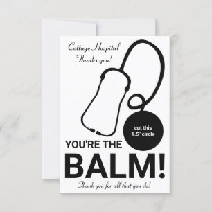 Nurse Appreciation, EOS lip balm thank you gift Invitation