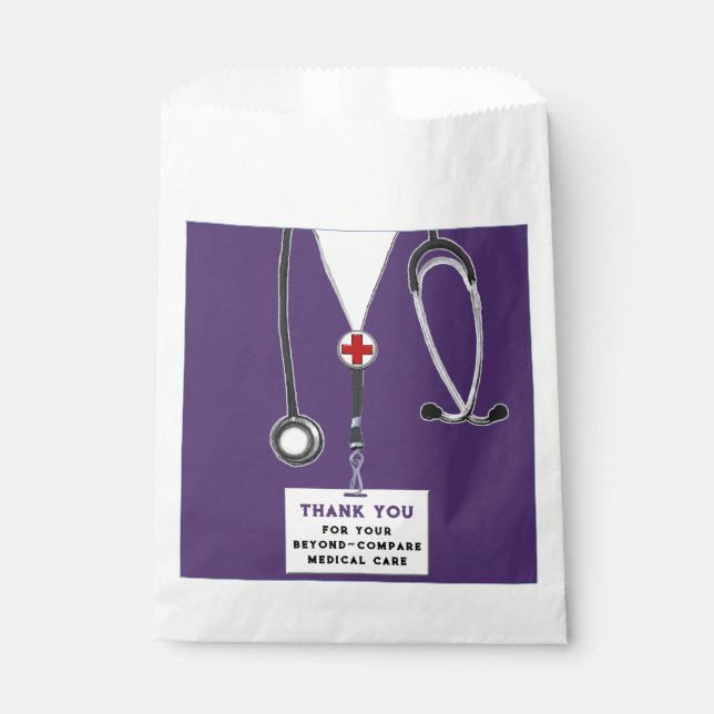Nurse Appreciation Favour Bag (Front)
