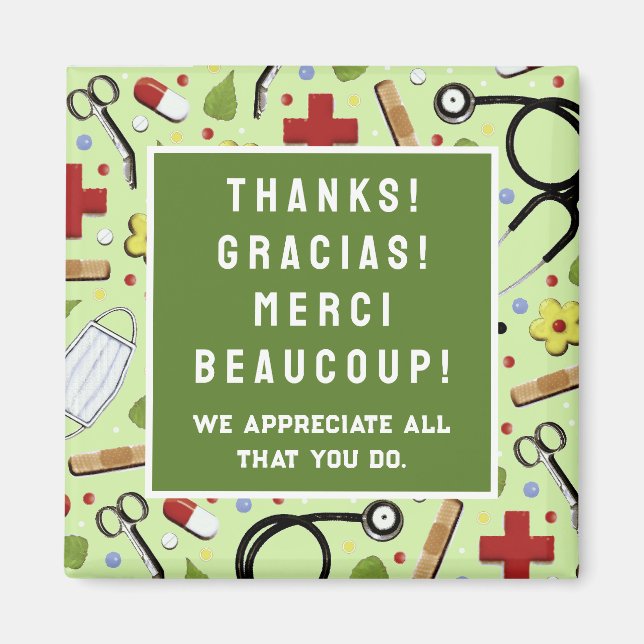 Nurse Appreciation Gift Magnet (Front)