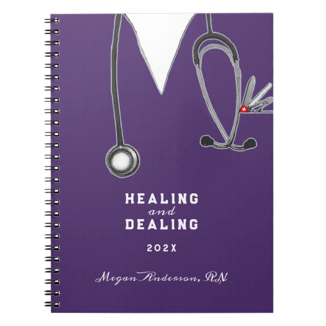 Nurse appreciation gift notebook (Front)