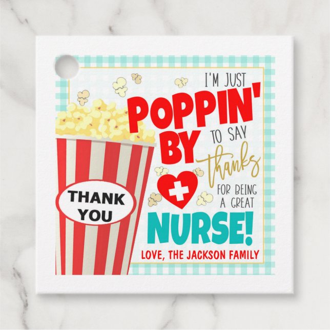 Nurse Appreciation Gift Tag (Front)