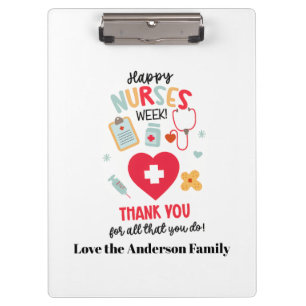 NURSE Appreciation Gift Tag Happy Nurses Week Gift Clipboard
