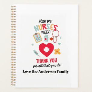 NURSE Appreciation Gift Tag Happy Nurses Week Gift Planner