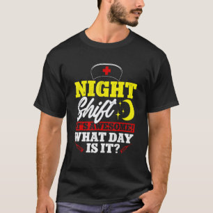 Nurse Appreciation RN Week Night Shift It's Aweso T-Shirt