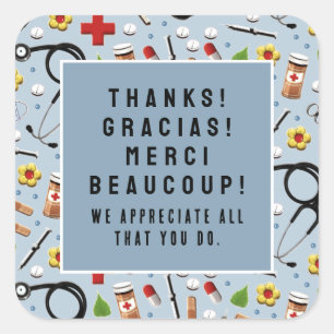 Nurse Appreciation Square Sticker