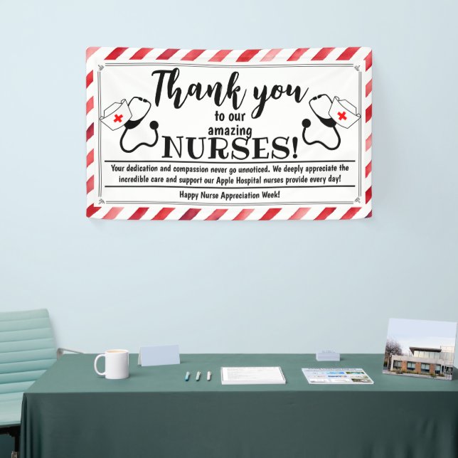Nurse Appreciation Week Thank You amazing nurses Banner (Tradeshow)