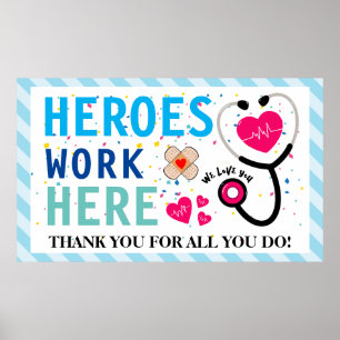Nurse Appreciation Week Thank You Banner Poster