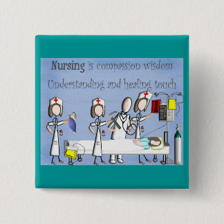 Nurse Art Gifts 15 Cm Square Badge