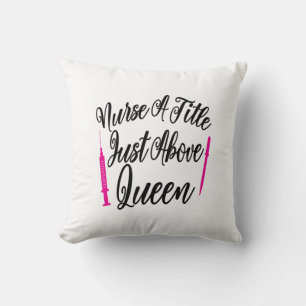 Nurse Art Nurse A Title Just Above Queen Cushion