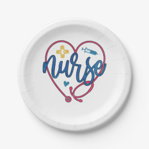 Nurse Art Nurse Paper Plate