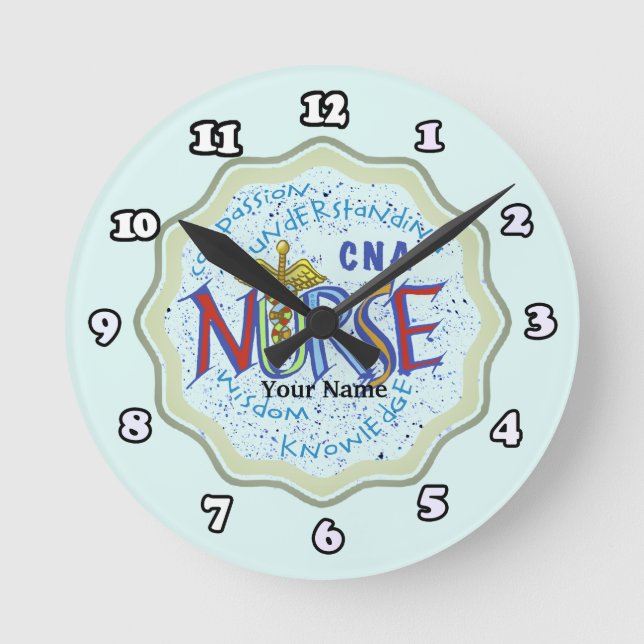 Nurse Assistant Axiom Round Clock (Front)