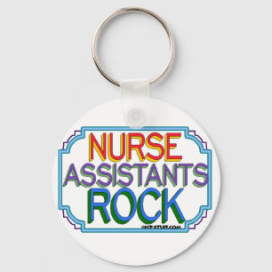 Nurse Assistants Rock Key Ring