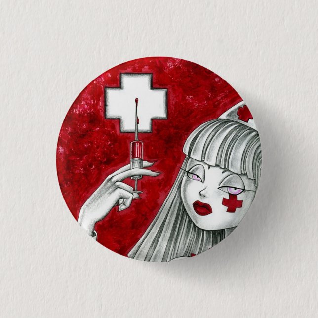 Nurse Auntie Emma 3 Cm Round Badge (Front)