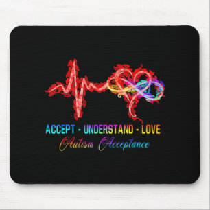 Nurse Autism Accept Understand Love Autism Awarene Mouse Mat