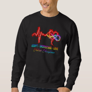 Nurse Autism Accept Understand Love Autism Awarene Sweatshirt