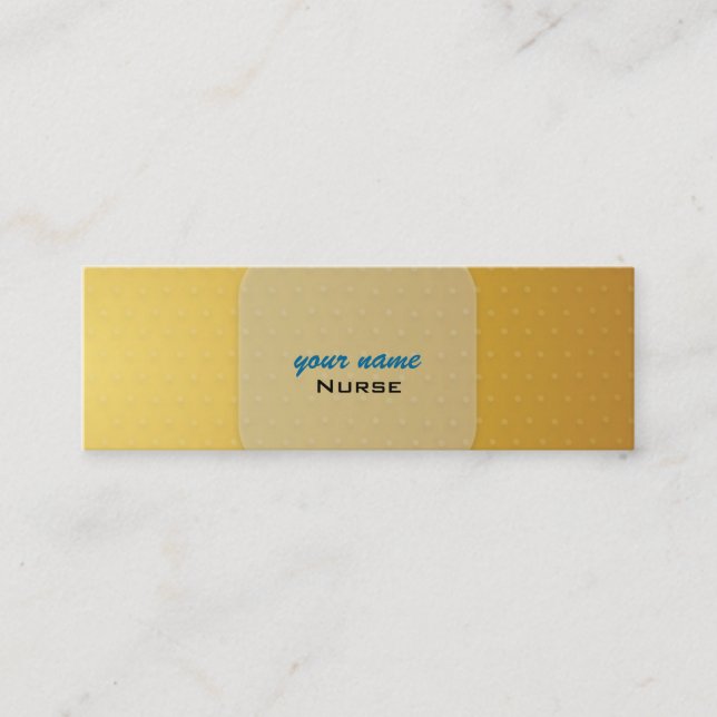 Nurse Bandaid Business Cards (Front)