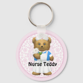 Nurse Bear - Teddy Bear Key Ring