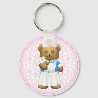 Nurse Bear - Teddy Bear Key Ring