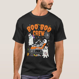 Nurse Boo Boo Crew Ghost Skeleton Nurse Halloween T-Shirt