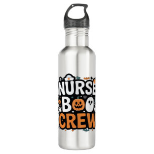 Nurse Boo Crew  Halloween Healthcare Hero  Spooky  710 Ml Water Bottle