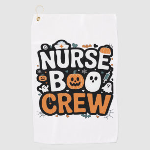 Nurse Boo Crew  Halloween Healthcare Hero  Spooky  Golf Towel