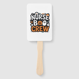 Nurse Boo Crew Halloween Healthcare Hero Spooky Hand Fan