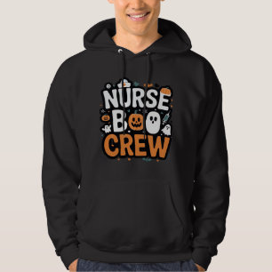 Nurse Boo Crew Halloween Healthcare Hero Spooky Hoodie
