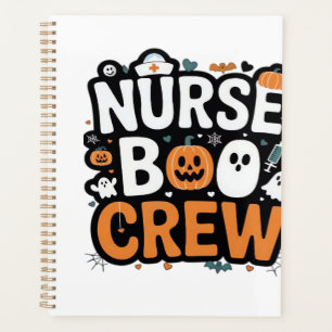 Nurse Boo Crew Halloween Healthcare Hero Spooky Planner