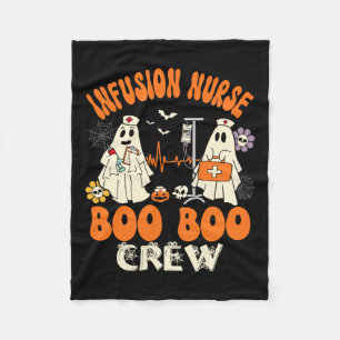 Nurse Boo Crew Halloween Nurse Ghost Costume Fleece Blanket