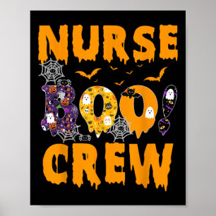Nurse Boo Crew Halloween Nursing School  Poster