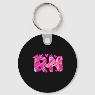 Nurse Breast Cancer Awareness Nk Ribbon Nursing Rn Key Ring