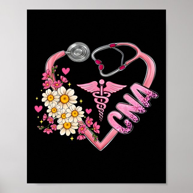 Nurse Breast Cancer Month Cna Certified Nursing Is Poster (Front)