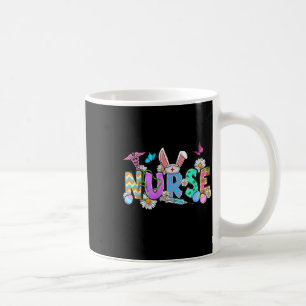 Nurse Bunny Ears Egg Stethoscope Cute Easter Scrub Coffee Mug