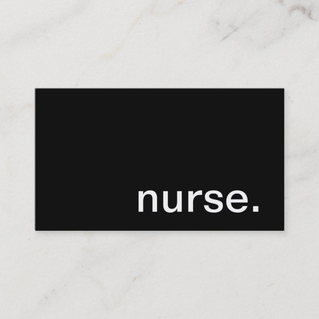 Nurse Business Card (Front)
