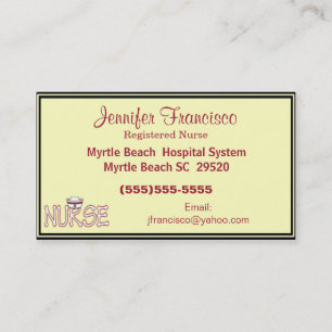 Nurse Business Card