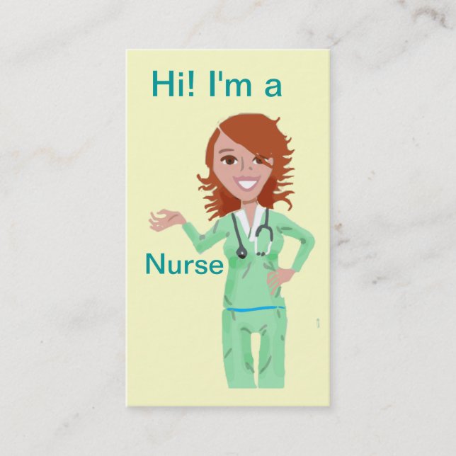 Nurse Business Card template (Front)