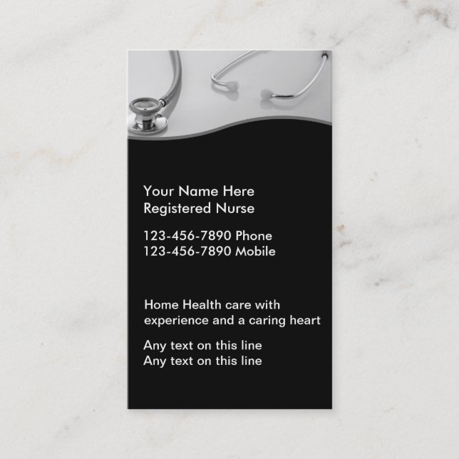 Nurse Business Cards (Front)