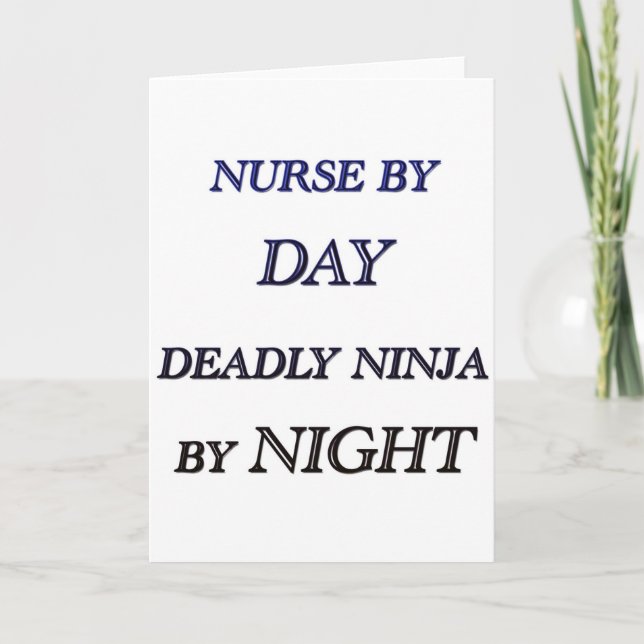 NURSE BY DAY CARD (Front)