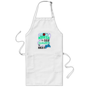 Nurse by Day Gamer by Night Long Apron