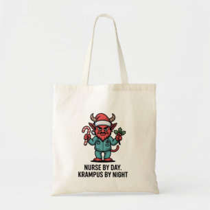 Nurse by Day Krampus by Night Nursing Nurse  Tote Bag
