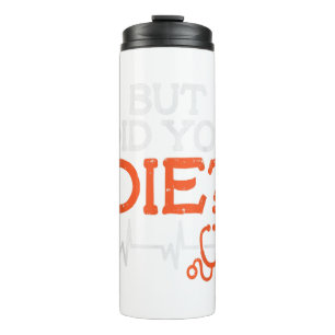 Nurse By Day Witch By Night Funny Halloween Nurses Thermal Tumbler