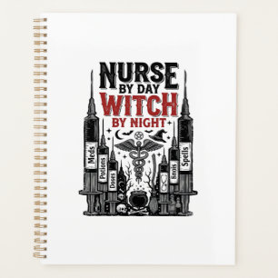 Nurse By Day Witch By Night Halloween Design_1 Planner