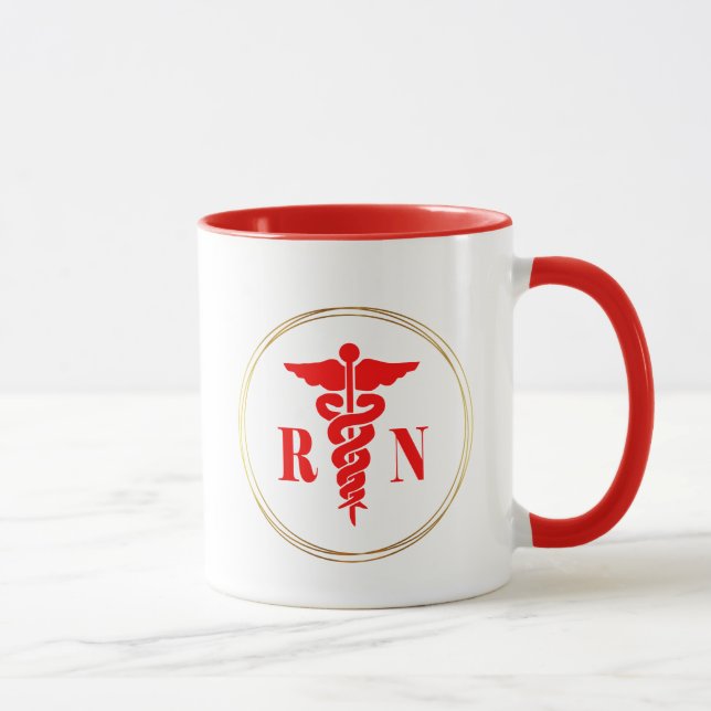 Nurse Caduceus Symbol Mug (Right)