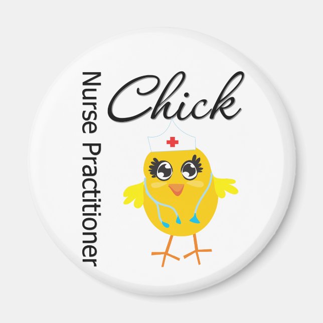 Nurse Career Chick Nurse Practitioner Magnet (Front)