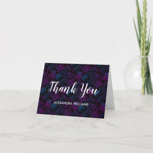 Nurse Caregiver Modern Medical Black Thank You
