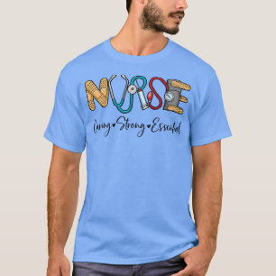 Nurse Caring Strong Essential Nurse Life Nurse App T-Shirt