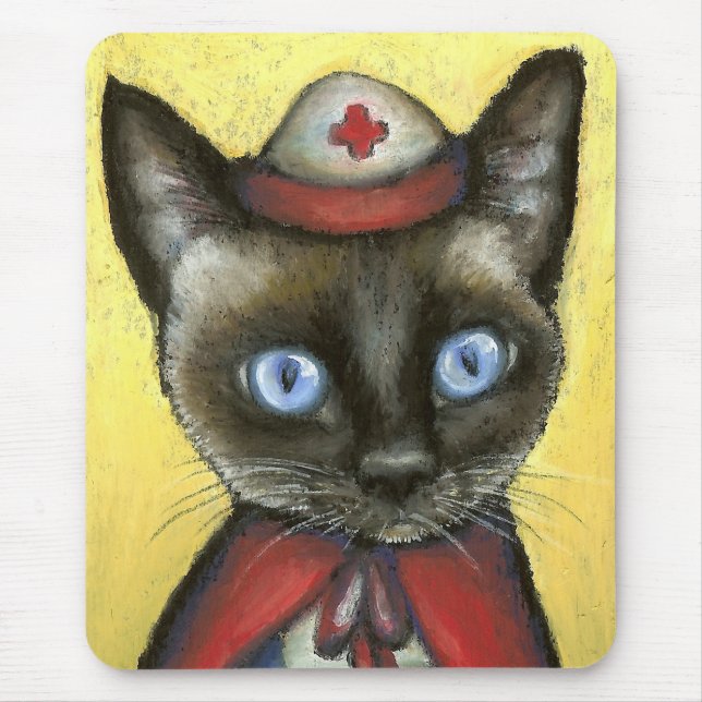 Nurse cat mouse mat (Front)